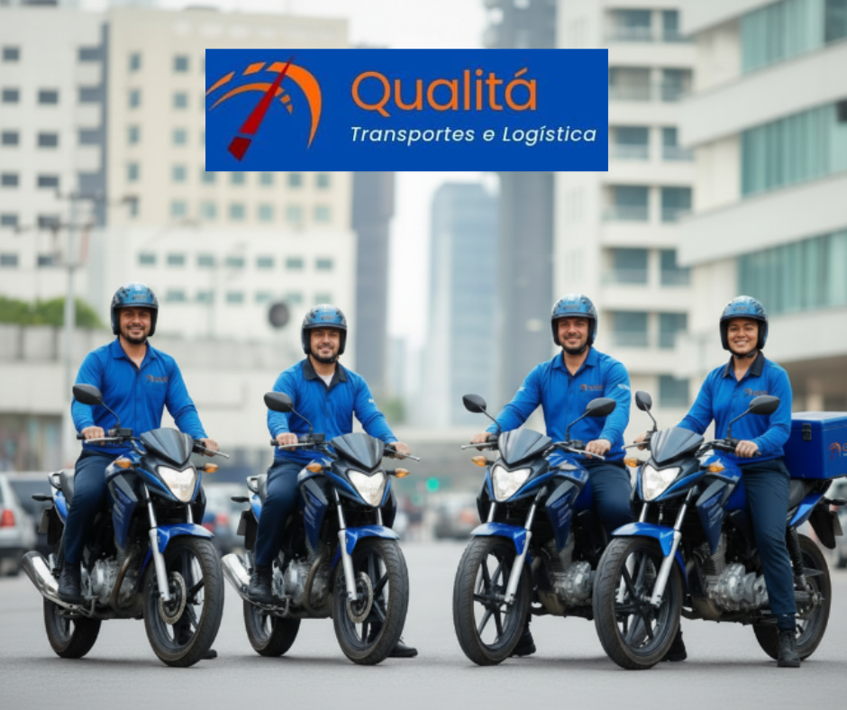 Equipe de entregadores QUALITÁ Transportes